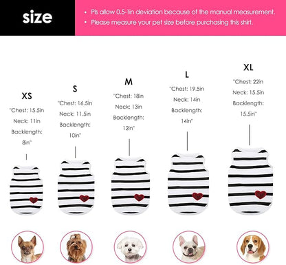 Dog Shirts for Large Dogs, Striped T-Shirts Pets Vest Pet Apparel Tee Shirts - Image 3