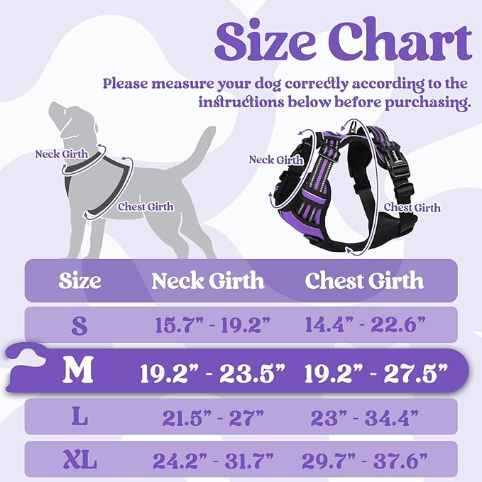 rabbitgoo Dog Harness Medium Sized, No Pull Easy On & Off - Image 2