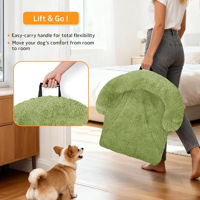 GGIB Calming Dog Bed Fluffy Plush Dog Mat - Image 3