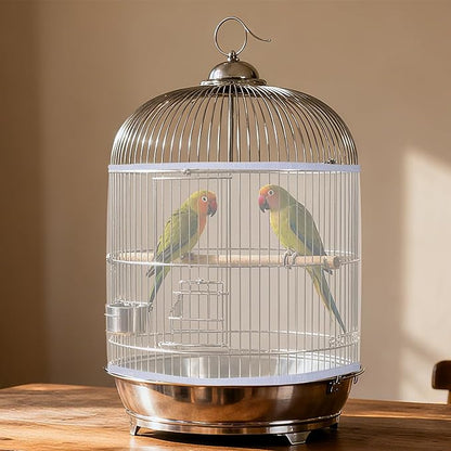 Fengek 2 Pcs Adjustable Bird Cage Cover & Seed Catcher Net - Image 5