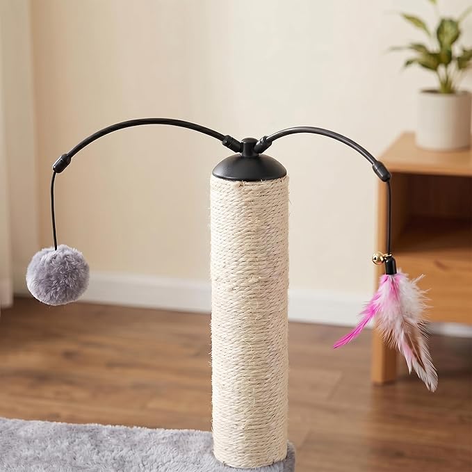 Roypet 32" Cat Tree for Indoor Cats, 2-in-1 Cat House - Image 6