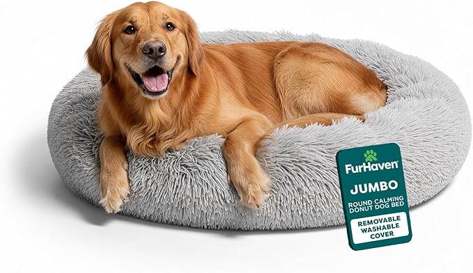 FurHaven 45" Calming Donut Dog Bed by FurHaven