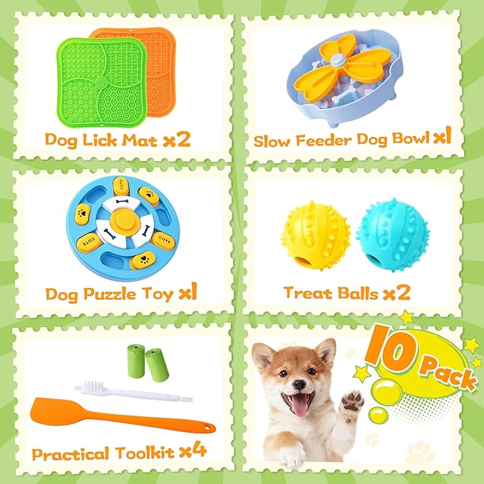 Forfon Curated Dog Puzzle Toys for Boredom and Mental Stimulation, Lick Mat & - Image 2