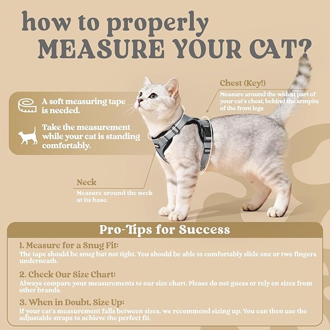 rabbitgoo Cat Harness and Leash Set, Escape Proof Vest Harness - Image 2