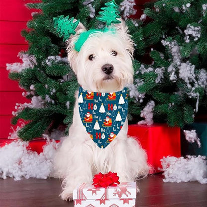 4 Pack Holiday Dog Bandanas, Adjustable Halloween Thanksgiving Christmas New - Image 2