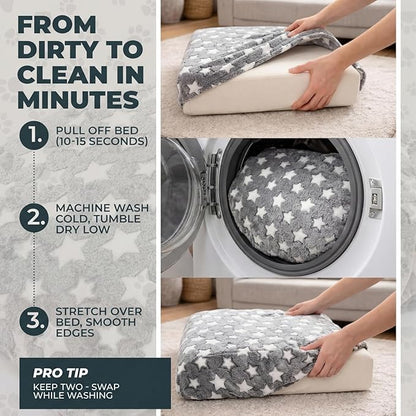 Youyole Large Washable Rectangle Dog Bed Cover Replacement Waterproof 36 x 23 x - Image 6