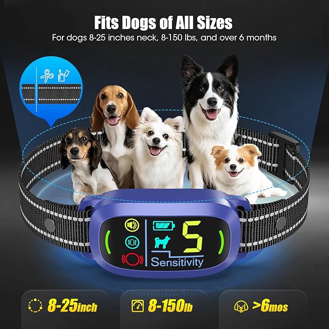 Smart AI Bark Collar for Large Medium Small Dogs, Anti Barking Device - Image 5