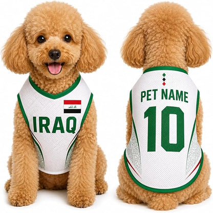 V-DECORPARKS Personalized Pet Soccer Jersey Custom Name Number Dog Cat Football by V-Decorparks