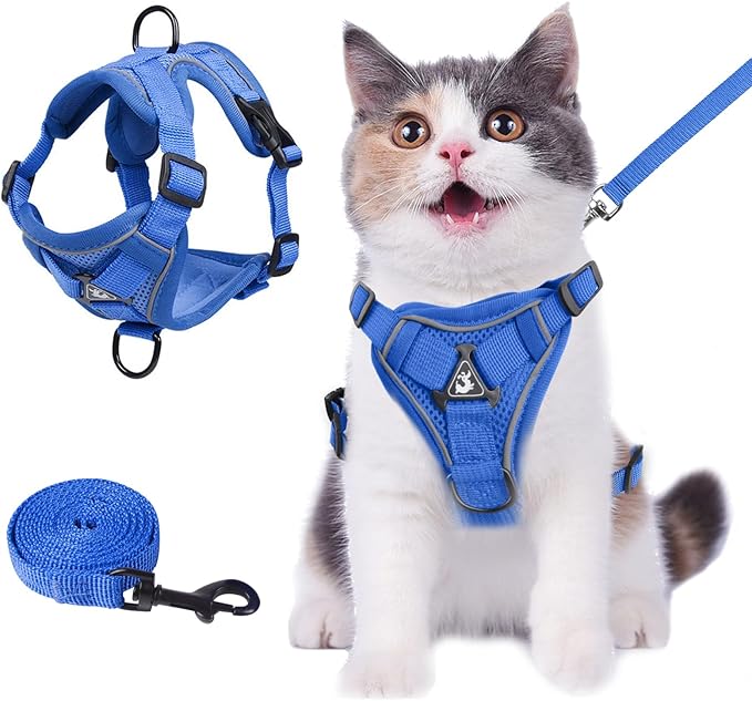 Wanheart Summer cat Chest Harness and Leash, Anti-Escape Adjustable Soft mesh by Unknown
