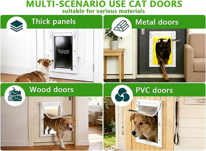 Dog Door for Daily in & Out Access, Magnetic Pet Door - Image 3