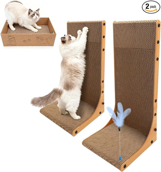 Goosheep Cat Scratching Post, 3-in1 Scratching Board by Goosheep