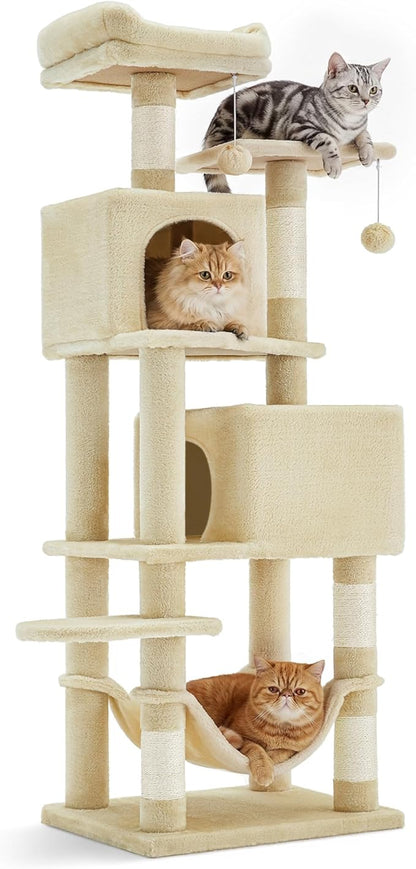 SONGMICS HOME Cat Tree for Indoor Cats, Hammock and Condo by SONGMICSHOME