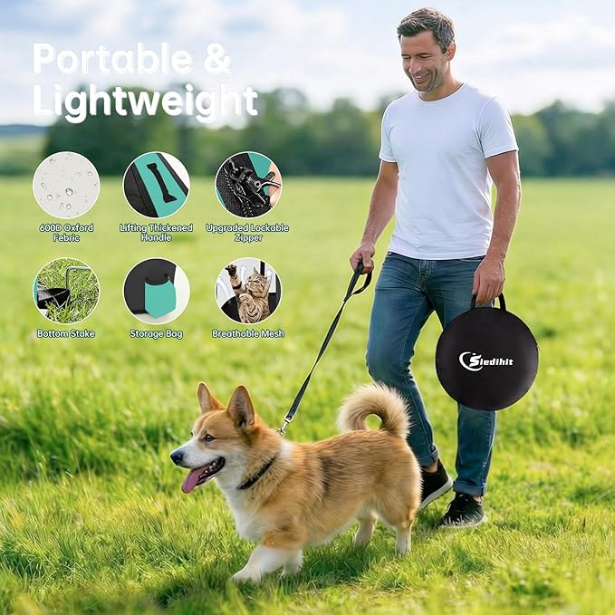 Dog Playpen, Cat Pet Puppy Pen, Portable Playpens - Image 4