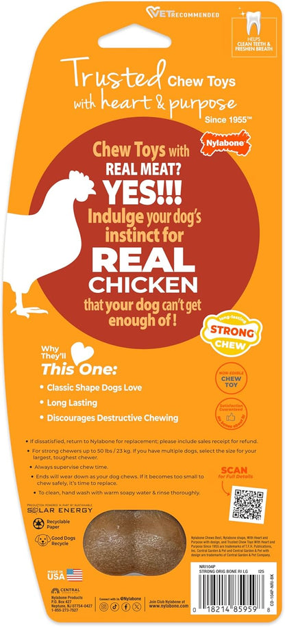 Nylabone Strong Chew Original Bone Dog Toy Made - Image 9
