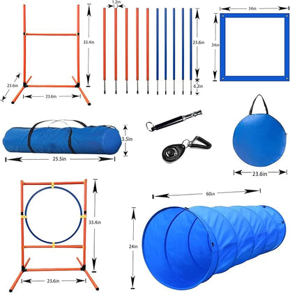 Dog Agility Training Equipment Set, Puppy Jump Training Obstacle Course Starter - Image 7
