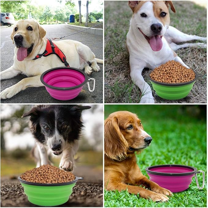 Dog Bowl Pet Collapsible Bowls, 2 Pack Collapsible Dog Water Bowls - Image 6