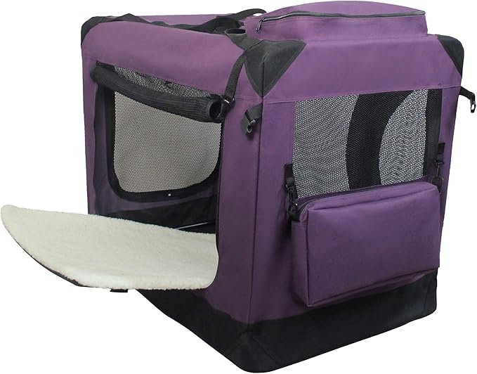 EliteField 3-Door Folding Soft Dog Crate - Image 2