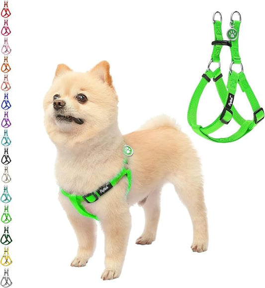 PUPTECK No Pull Dog Harness Soft Adjustable Basic Nylon Step in Puppy Vest by PUPTECK