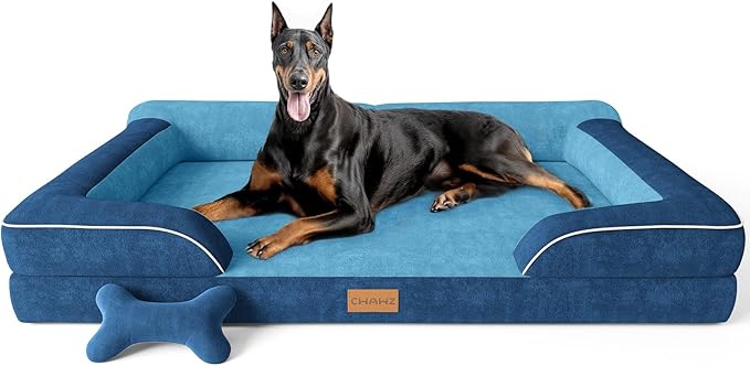 CWAWZ XXL Dog Bed for Extra Large Dogs, Giant Orthopedic Dog Bed by CWAWZ