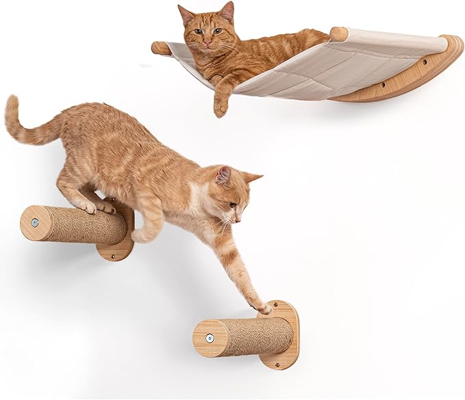 7 Ruby Road Alto Cat Wall Hammock Set — Wall Mounted Cat Shelves & Furniture by 7RUBYROAD