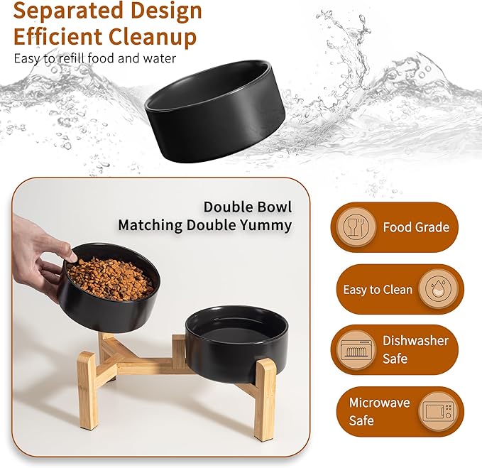 Elevated Ceramic Dog Bowl Set - Image 5