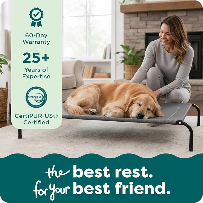 FurHaven Elevated Dog Bed, Cooling Raised Pet Cot - Image 9