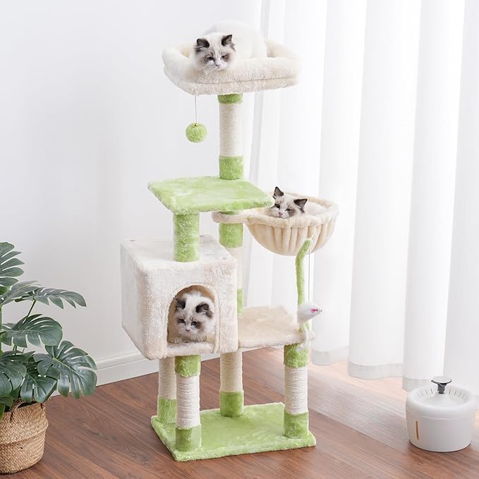 Heybly Cat Tree with Toy, Cat Tower condo - Image 8