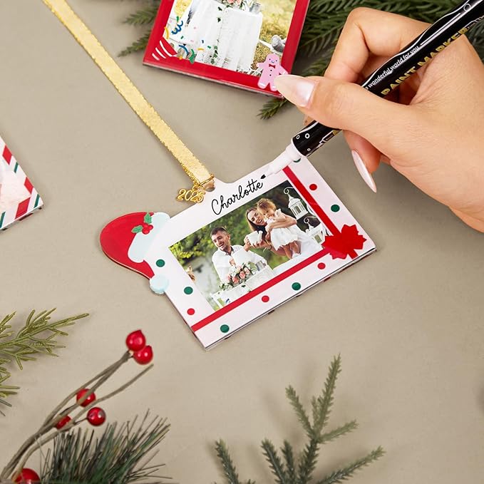 UNIQOOO 2025 Decorative Xmas Gift Acrylic Picture Frame Ornaments - Image 5