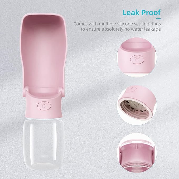 Portable Dog Water Bottle for Walking 19 OZ or 12 OZ Portable Pet Water Bottles - Image 7