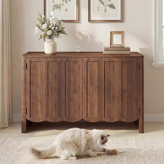 HOOBRO Cat Litter Box Enclosure, 31.5" Hidden Litter Box Furniture - Image 2