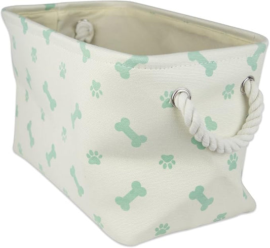 Bone Dry Pet Storage Collection Paw and Bone Print, Small Rectangle by BoneDry