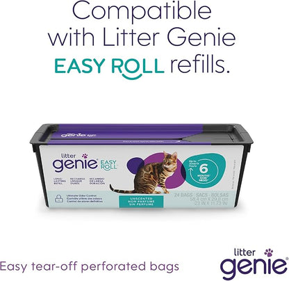 Litter Genie Easy Roll Cat Litter Disposal Pail | Odour Control, Refill Bags & - Image 9