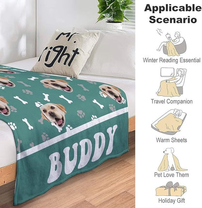 Custom Pet Name Blanket Personalized Dog Memory Blankets - Image 3