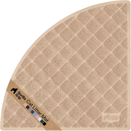 GORILLA GRIP Cat Litter Box Mat, Cushioned Coil Mesh Litter Trapping Mats by Unknown