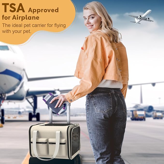 Cat Carrier Soft Airline Approved - Image 2