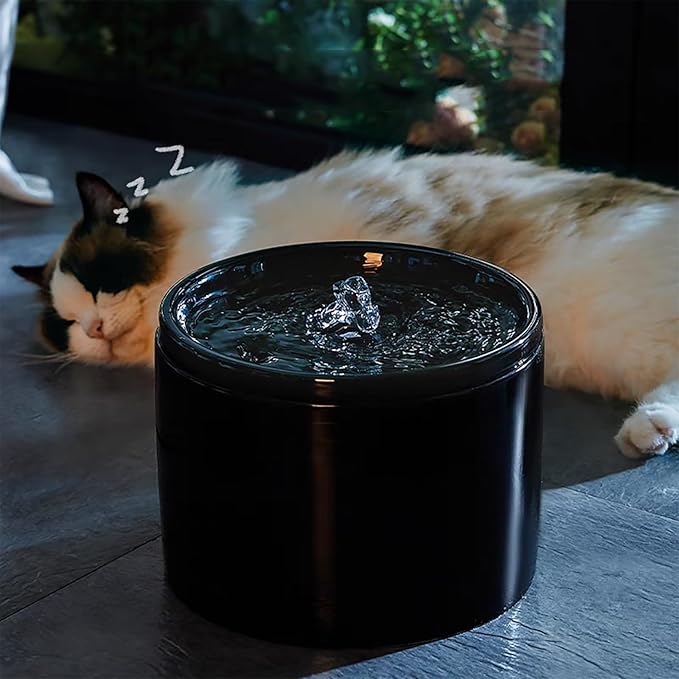Ceramic Cat Water Fountain 33.82oz/1L Automatic Super Silent Pet Drinking - Image 8