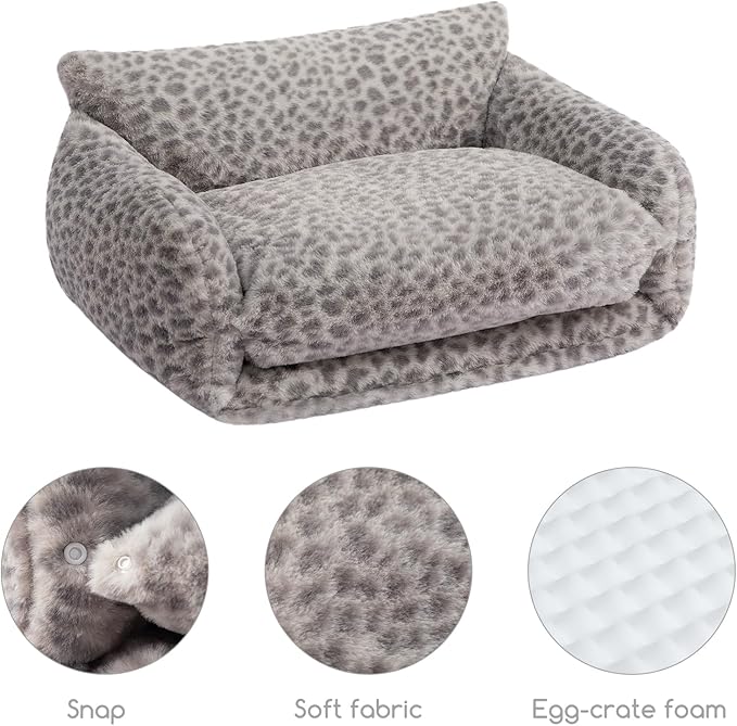 Hollypet Cat Bed Fluffy Plush Multifunctional Double-Layer Machine Washable - Image 5