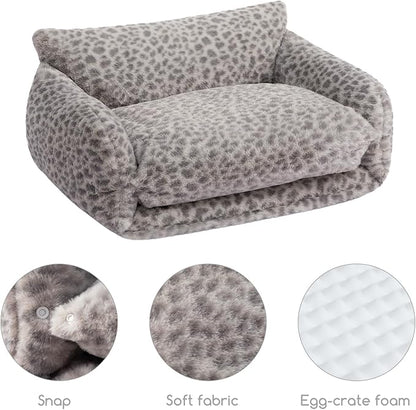 Hollypet Cat Bed Fluffy Plush Multifunctional Double-Layer Machine Washable - Image 5