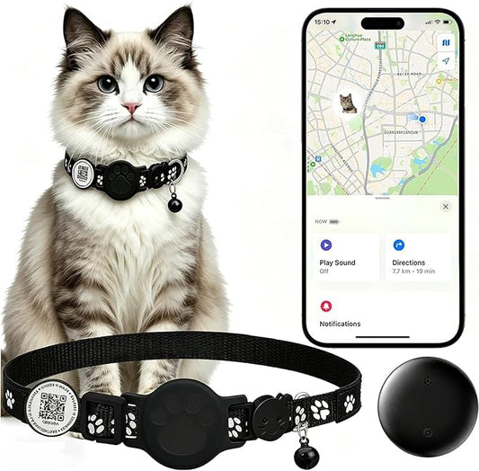 Cat Tracker with QR Code GPS Collar by Unknown