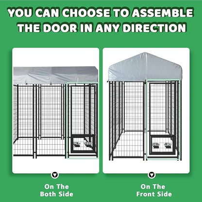 LEMBERI Heavy Duty Large Outdoor Dog Kennel 8x4x6 FT, Escape-Proof Dog Run - Image 6