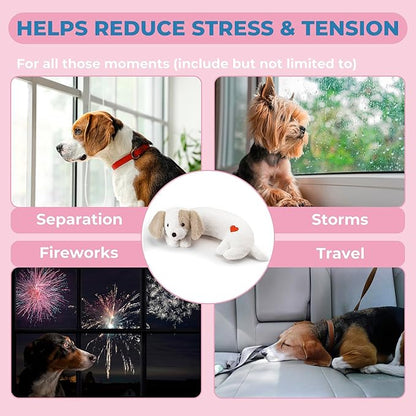 Moropaky Heartbeat Puppy Toy for Dogs, Heartbeat Stuffed Animal for Anxiety - Image 4