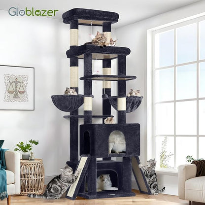 Globlazer Heavy Duty Cat Tree 78 inch Sturdy Cat Tower - Image 7