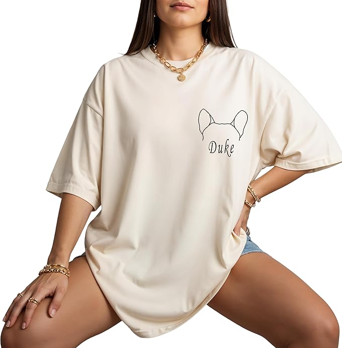 Custom Dog Mom Shirt Personalized Dog Ears Sweatshirt - Image 5