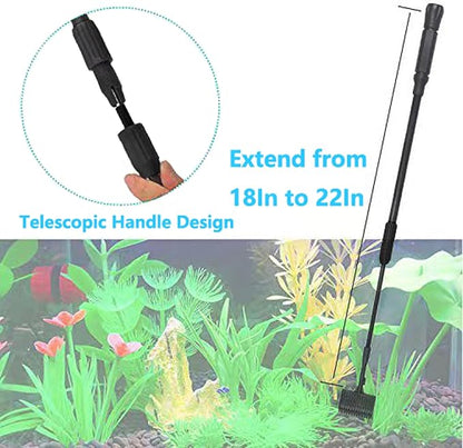 Carefree Fish 7IN1 Aquarium Cleaning Tools Long Handle Adjustable Length - Image 5