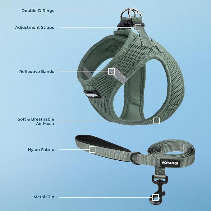 Best Pet Supplies Voyager Step-in Air All Weather Mesh Harness and Reflective - Image 2