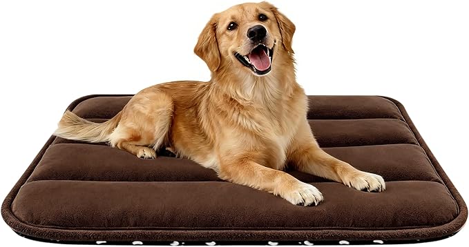 Dog Bed Mat, Reversible Dog Crate Pad by FogkissComfyPawsHome