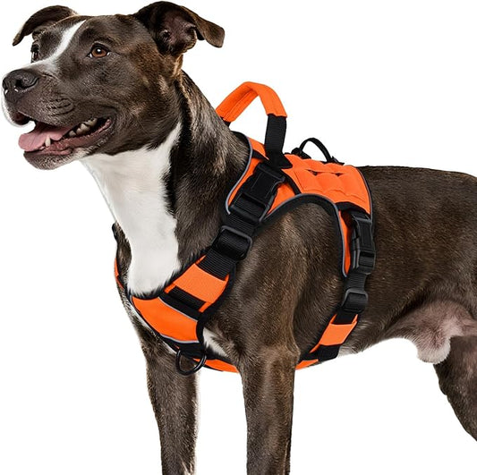 WINGOIN Orange Tactical Dog Harness by WINGOIN