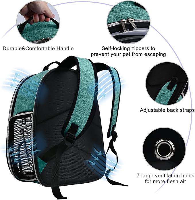 BAGLHER Cat Carrier Backpack Bubble - Image 5