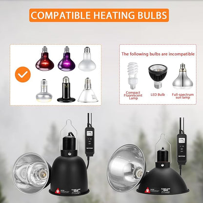 REPTITRIP 8.5 Inch Reptile Heat Lamp Fixture - Image 5