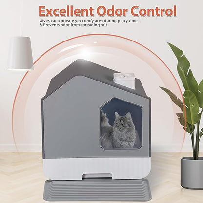 Large Enclosed Cat Litter Box - Image 4